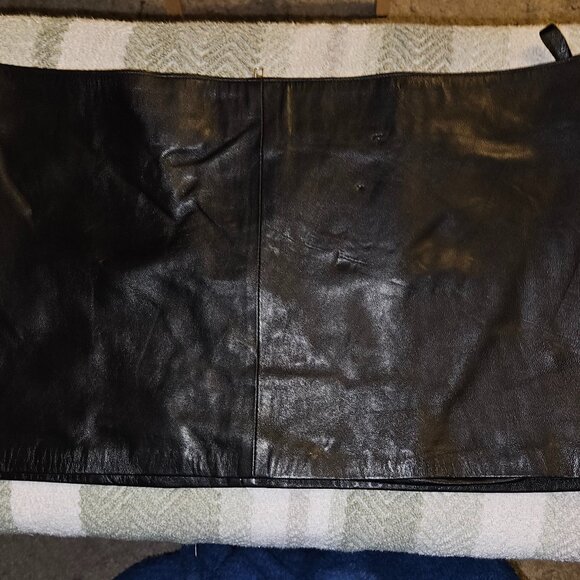 2XL NWT LAMBSKIN LEATHER MICRO MINI SKIRT - Picture 1 of 14